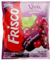 Mängden socker i Refresco Em Pó Uva Frisco Pacote 25g