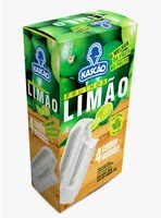 Mängden socker i Pack Picolé Limão Kascão Fruthos Caixa 232g 4 Unidades