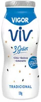 Mängden socker i Iogurte Parcialmente Desnatado Tradicional Vigor Viv 3 Grãos Frasco 170g