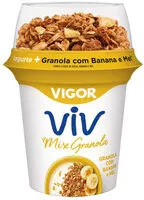 Mängden socker i Iogurte Integral Com Granola De Banana E Mel Vigor Viv Mix Copo 140g