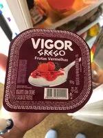 Mängden socker i Iogurte Grego Calda Frutas Vermelhas Vigor Pote 90g
