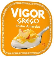 Mängden socker i Iogurte Grego Calda Frutas Amarelas Vigor Pote 90g