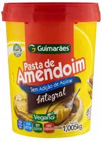 Mängden socker i Pasta De Amendoim Integral Zero Lactose Guimarães Pote 1,005kg