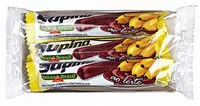 Mängden socker i Pack Barra De Frutas Banana Cobertura Chocolate Ao Leite Supino Original Caixa 72g 3 Unidades