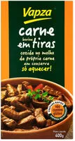 Mängden socker i Carne Bovina Em Tiras Cozida Vapza 400g