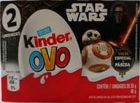 Mängden socker i Kinder Ovo Star Wars edição especial de páscoa