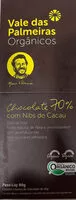 Mängden socker i Chocolates 70% com Nibs de cacau