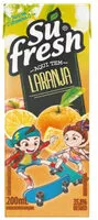 Mängden socker i Bebida Adoçada Laranja Sufresh Caixa 200ml