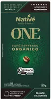 Mängden socker i Café Em Cápsula Torrado E Moído Orgânico One Native 50g Com 10 Unidades