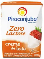 Mängden socker i Creme De Leite Uht Homogeneizado Zero Lactose Piracanjuba Caixa 200g