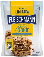 Mängden socker i Mistura Para Bolo Cookie Cremoso Baunilha Fleischmann Sachê 400g