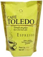 Mängden socker i Café Torrado Em Grãos Espresso Café Toledo Gourmet Sachê 500g