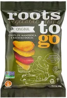 Mängden socker i Chips Mandioca E Batata Doce Original Roots To Go Pacote 45g