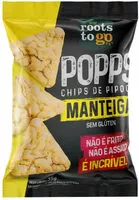 Mängden socker i Chips De Pipoca Manteiga Roots To Go Pacote 35g