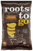 Mängden socker i Chips De Batata Doce Especiarias Roots To Go Pacote 45g