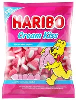 Mängden socker i Bala De Gelatina Morango E Nata Cream Kiss Haribo Pacote 90g