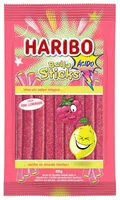 Mängden socker i Bala De Gelatina Pink Lemonade ácida Haribo Balla Sticks Pacote 80g
