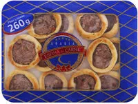 Mängden socker i Esfirra Congelada Aberta Carne Arabia Bandeja 260g