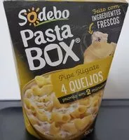 Mängden socker i Pipe Rigate 4 Queijos Sodebo Pasta Box Caixa 310g