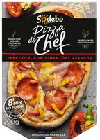 Mängden socker i Pizza Pepperoni Com Pimentões Assados Sodebo Do Chef Caixa 200g