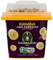 Mängden socker i Açaí Com Guaraná E Granola Orgânico Banana Sambazon Pote 200ml