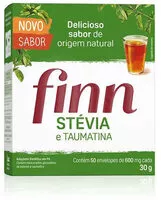 Mängden socker i Adoçante Em Pó Stevia E Taumatina Finn Caixa 30g 50 Unidades