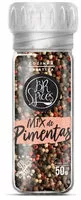 Mängden socker i Mix De Pimenta Em Grãos Com Moedor Br Spices Gourmet Vidro 50g