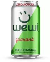 Mängden socker i Refrigerante Guaraná Zero Açúcar Zero Sódio Wewi Lata 350ml