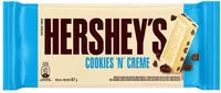 Mängden socker i Chocolate Branco Cookies N Creme Hersheys Pacote 87g