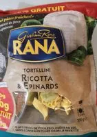Mängden socker i Tortellini Ricotta et Épinards