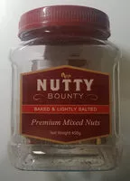 Socker och näringsämnen i Nutty bounty