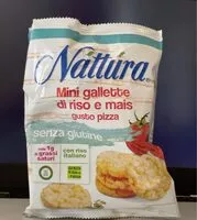 Mängden socker i Mini gallette di riso e mais gusto pizza