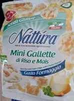 Mängden socker i Mini gallette di riso e mais gusto formaggio