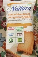 Mängden socker i Fette biscottate con grano kamut