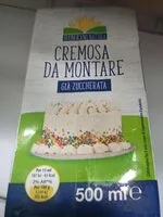 Mängden socker i Cremosa da montare