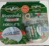 Mängden socker i Mozzarella Sibilla Fiordilatte
