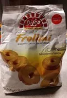 Mängden socker i Frollini