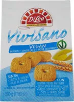 Mängden socker i Vivisano vegan biscotti senza latte e uova aggiunti