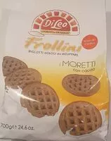 Mängden socker i Frollini i moretti con cacao 700g