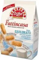 Mängden socker i Biscotti fattincasa di leo con latte fresco