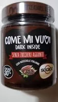 Mängden socker i Come mi vuoi dark inside senza zuccheri aggiunti