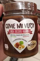Mängden socker i Crema alle nocciole