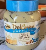 Mängden socker i Crema latte e nocciole