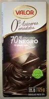 Mängden socker i Chocolate Negro 70% sin azucares anadidos