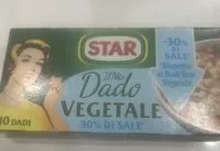 Mängden socker i dado vegetale