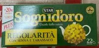 Mängden socker i La tisana sogni d’oro regolarità plus