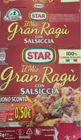 Mängden socker i Il mio gran ragu’ con salsiccia