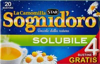 Mängden socker i La camomilla solubile