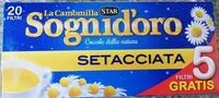 Mängden socker i La camomilla Sognidoro setacciata