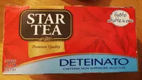 Mängden socker i Star Tea Classico Deteinato 25 Filtri